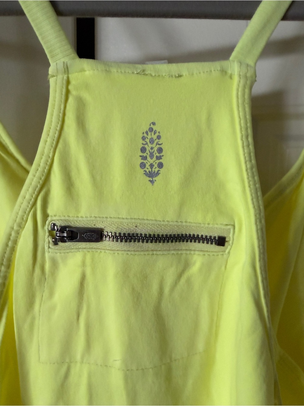 New FP Movement Hot Shot Mini Dress Sour Citrus size small neon - Picture 6 of 6